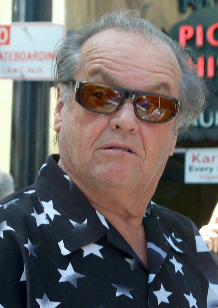Jack Nicholson attending a public event in later years